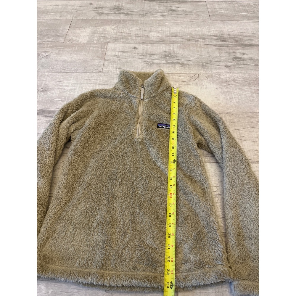 Patagonia Women's Fuzzy Fleece Quarter Zip Pullover Tan‎ XS - Picture 3 of 7